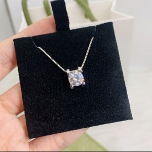 1 carat moissanite necklace